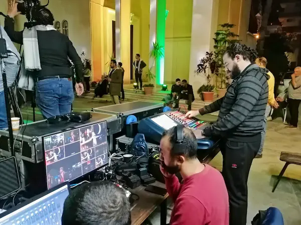 Live sound production Jesuit Cultural Center Alexandria Egypt